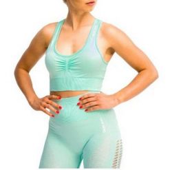 Damski Biustonosz Sportowy California Cute. Niebieskie biustonosze sportowe damskie Gym Hero, bez wzorów. Za 174.99 zł.