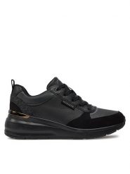 Skechers Sneakersy Subtle Spots 155616/BBK Czarny. Czarne obuwie sportowe damskie Skechers, ze skóry, bez zapięcia. Za 209.99 zł.