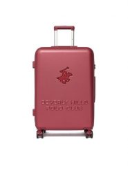 Beverly Hills Polo Club Walizka średnia CEO-BHPC-M-004-08-BURGUNDY Bordowy. Czerwone walizki Beverly Hills Polo Club, bez wzorów, z tworzywa sztucznego, średnie. Za 359.99 zł.