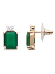 U.S. Polo Assn. Pozłacane kolczyki-wkrętki z kryształami rozmiar: onesize. Zielone kolczyki damskie U.S. Polo Assn., z kryształem, metalowe. Za 121.99 zł.