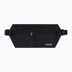 Saszetka nerka American Tourister Rfid Money Belt. Czarne nerki i saszetki damskie American Tourister, bez wzorów, z materiału. Za 52.99 zł.