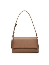 Calvin Klein Torebka Ck Daily Shoulder Bag Pebble K60K612139 Brązowy. Brązowe torebki klasyczne damskie Calvin Klein, ze skóry, bez dodatków. Za 459.99 zł.