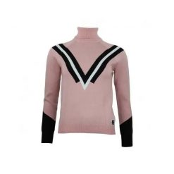 Damski sweter z golfem Peak Mountain Adonie. Czerwone golfy damskie Peak Mountain, bez wzorów, bez ramiączek. Za 269.00 zł.