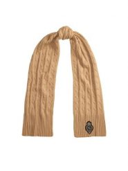 LAUREN RALPH LAUREN Szalik 454P04456002 Beżowy. Brązowe szaliki damskie Lauren Ralph Lauren, bez wzorów, z materiału. Za 379.99 zł.