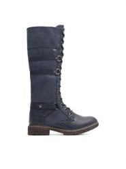 Rieker Kozaki 94732-14 Niebieski. Niebieskie kozaki damskie Rieker, z syntetyku, bez obcasa, na słupku, bez zapięcia. Za 339.99 zł.