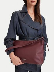 Nine West Torebka CEO-PRINCE STAR-LDA9530 Bordowy. Czerwone torebki klasyczne damskie Nine West, ze skóry, bez dodatków. Za 229.99 zł.