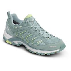 Buty damskie Meindl Caribe Lady turkusowe. Niebieskie obuwie trekkingowe damskie MEINDL, bez zapięcia. W wyprzedaży za 486.85 zł.