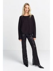 Rich & Royal Sweter w kolorze czarnym rozmiar: L. Czarne swetry klasyczne damskie Rich & Royal, l, z wełny, bez kołnierzyka. Za 252.94 zł.