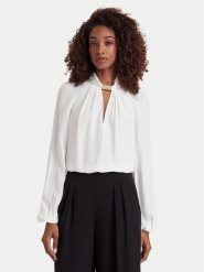 Marciano Guess Bluzka G6YH11 W3136 Kremowy Regular Fit. Białe bluzki damskie Marciano Guess, z aplikacjami, z wiskozy, bez kołnierzyka, bez ramiączek. Za 589.99 zł.