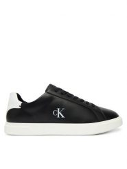 Calvin Klein Sneakersy Low Pro Cup Laceup Lth Moire HW0HW02845 Czarny. Czarne obuwie sportowe damskie Calvin Klein, ze skóry, bez zapięcia. Za 409.99 zł.
