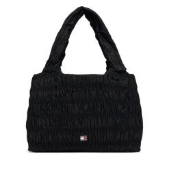 Torebka Tommy Jeans. Czarne torebki klasyczne damskie Tommy Jeans, z jeansu, bez dodatków. Za 569.99 zł.