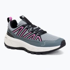 Buty turystyczne damskie Jack Wolfskin Wild Hike Low. Szare obuwie trekkingowe damskie Jack Wolfskin, z gumy, przed kostkę, bez zapięcia. Za 439.99 zł.