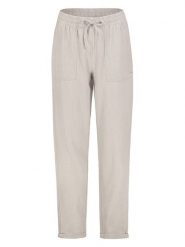 Eight2Nine Spodnie w kolorze kremowym rozmiar: S. Brązowe spodnie materiałowe damskie Eight2Nine, bez wzorów, z materiału. Za 130.81 zł.