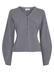MOSS COPENHAGEN Kardigan w kolorze szarym rozmiar: M/L. Szare kardigany damskie Moss Copenhagen, l, bez wzorów. Za 149.45 zł.