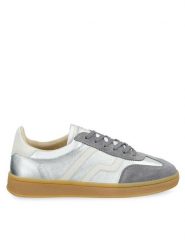Gant Sneakersy 31531043 Srebrny. Szare obuwie sportowe damskie Gant, ze skóry, bez zapięcia. Za 479.99 zł.