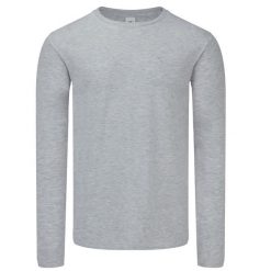 Koszulka Unisex Dla Dorosłych Iconic Heather. Szare bluzki damskie Fruit of the Loom, s, bez wzorów, sportowe, bez kołnierzyka, bez ramiączek. Za 33.99 zł.