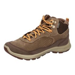 Damskie trekkingowe buty skórzane Keen Terradora Explorer Mid WP Canteen/Curry. Brązowe obuwie trekkingowe damskie Keen, z meshu, bez zapięcia. Za 564.99 zł.