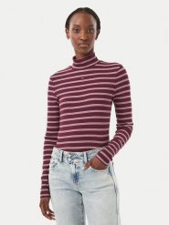 Tommy Jeans Bluzka Essential DW0DW19830 Fioletowy Slim Fit. Fioletowe bluzki damskie Tommy Jeans, m, bez wzorów, z bawełny, bez kołnierzyka, bez ramiączek. Za 219.99 zł.