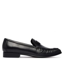 Mokasyny Guess. Czarne mokasyny damskie Guess, bez obcasa. Za 584.99 zł.