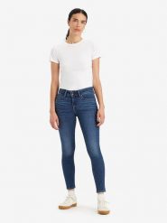 Levi´s Dżinsy "Blue Wave Dark" - Skinny fit - w kolorze granatowym rozmiar: W25/L30. Niebieskie jeansy damskie . Za 158.10 zł.