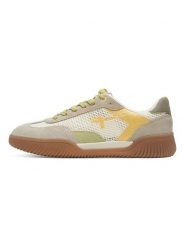 Tamaris Sneakersy w kolorze beżowo-żółto-zielonym rozmiar: 36. Brązowe obuwie sportowe damskie Tamaris, z materiału, bez zapięcia. Za 149.31 zł.