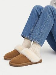 Badura Kapcie EO-MADISON-TS6333-01 Brązowy. Brązowe kapcie damskie Badura, ze skóry. Za 159.99 zł.