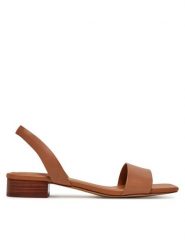 Aldo Sandały Dorenna 13578725 Brązowy. Brązowe sandały damskie ALDO, bez wzorów, ze skóry, bez obcasa, na płaskiej podeszwie, bez zapięcia. Za 259.99 zł.