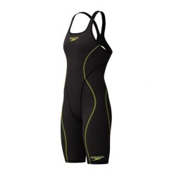 Strój startowy pływacki damski Speedo Fastskin HyperSpark OpenBack. Czarne kombinezony damskie Speedo, l, bez wzorów, z dzianiny, bez kołnierzyka, bez ramiączek. Za 441.98 zł.