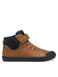 Geox Sneakersy J Gisli Boy J465CC 0MEFU C1192 M Brązowy. Brązowe buty sportowe chłopięce Geox, ze skóry, bez zapięcia. Za 224.99 zł.