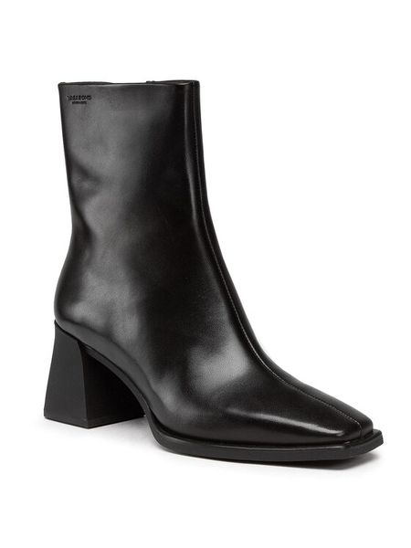 Vagabond Shoemakers Botki Hedda 5002-001-20 Czarny. Czarne botki damskie Vagabond Shoemakers, ze skóry, bez obcasa, na słupku, bez zapięcia. Za 559.99 zł.