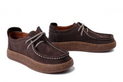 KOCH 241094 dark brown nubuck, półbuty damskie. Brązowe półbuty damskie KOCH, bez wzorów, z nubiku, bez obcasa, bez zapięcia. Za 284.67 zł.