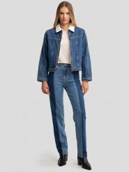 BIG STAR Kurtka dżinsowa w kolorze niebieskim rozmiar: S. Niebieskie kurtki damskie Big Star, s, bez wzorów, z bawełny, bez kaptura. Za 219.99 zł.