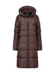 Canadian Peak Płaszcz zimowy "Aprileak" w kolorze brązowym rozmiar: XL. Brązowe płaszcze damskie Canadian Peak, na zimę, xl, bez wzorów, z puchu, bez kaptura. Za 370.71 zł.