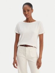 Marella T-Shirt Fervida 2615971021 Écru Regular Fit. T-shirty damskie Marella, xxl, bez wzorów, z wiskozy, bez kołnierzyka. Za 219.99 zł.