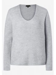 More & More Sweter w kolorze jasnoszarym rozmiar: 42. Szare swetry klasyczne damskie More & More, bez kołnierzyka. Za 86.99 zł.