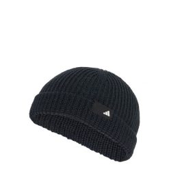 Czapka beanie Fisherman. Białe czapki damskie Adidas, bez wzorów, z dzianiny. Za 109.00 zł.