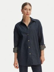 Armani Exchange Koszula jeansowa XW002258 AF21337 MB001 Granatowy Relaxed Fit. Niebieskie koszule damskie Armani Exchange, xl, bez wzorów, z bawełny, bez kołnierzyka, bez ramiączek. Za 759.99 zł.