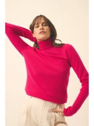 Just Cashmere Kaszmirowy sweter "Ava" w kolorze różowym rozmiar: L. Różowe golfy damskie Just Cashmere, l, z kaszmiru, bez kołnierzyka. Za 277.36 zł.