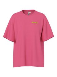 Pieces Koszulka "Pcgrink" w kolorze różowym rozmiar: XL. Różowe bluzki damskie Pieces, xl, bez wzorów, bez kołnierzyka, bez ramiączek. Za 57.60 zł.