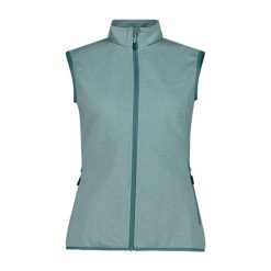 Kurtka bez rękawów na zamek dla kobiet CMP. Zielone kurtki damskie CMP, xs, bez wzorów, bez kaptura. Za 228.50 zł.