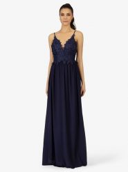 APART Sukienka w kolorze granatowym rozmiar: 40. Niebieskie sukienki damskie Apart, bez wzorów, z koronki, bez ramiączek. Za 187.99 zł.