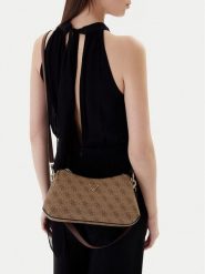 Guess Torebka Noelle II Mini HWBG96 72730 Brązowy. Brązowe torebki klasyczne damskie Guess, z materiału, bez dodatków. Za 589.99 zł.