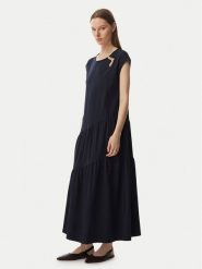 Liu Jo Sport Sukienka codzienna TA6237 J3855 Granatowy Relaxed Fit. Niebieskie sukienki damskie Liu Jo Sport, bez wzorów, z bawełny, sportowe, bez ramiączek. Za 599.99 zł.