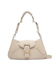 Valentino Torebka Cassandra VBS9TF13 Écru. Białe torebki klasyczne damskie Valentino, ze skóry, bez dodatków. Za 649.99 zł.