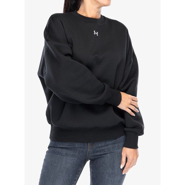 Bluza damska Under Armour UA Rival Fleece Oversized Crew. Czarne bluzy damskie Under Armour, l, bez wzorów, bez kaptura. Za 148.99 zł.