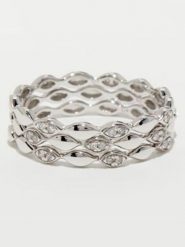 CARATELLI Złoty pierścionek "Trinity" z diamentami rozmiar: 58. Szare pierścionki damskie CARATELLI, z diamentem, złote. Za 1,717.20 zł.