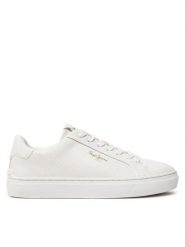 Pepe Jeans Sneakersy PLS00031 Biały. Białe obuwie sportowe damskie Pepe Jeans, z jeansu, bez zapięcia. Za 229.99 zł.