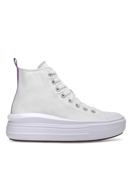 Converse Trampki CHUCK TAYLOR ALL STAR MOVE PLATFORM A03667C Biały. Białe trampki dziewczęce Converse, bez wzorów, z materiału, bez zapięcia. Za 299.99 zł.