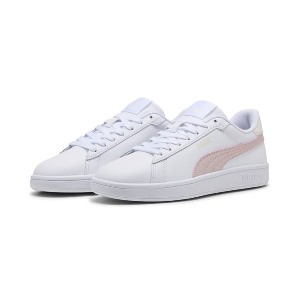 Sneakersy Smash 3.0 L PUMA. Białe obuwie sportowe damskie Puma, bez zapięcia, tenisowe. Za 269.00 zł.