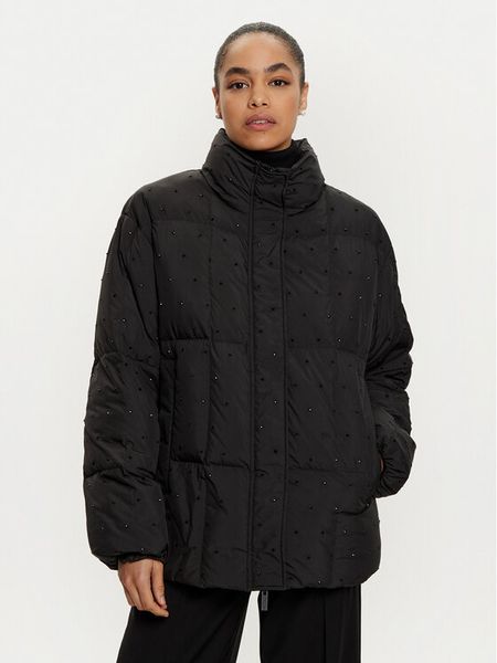 ViCOLO Kurtka puchowa TS0023 Czarny Regular Fit. Czarne kurtki damskie ViCOLO, l, bez wzorów, z puchu, bez kaptura. Za 599.00 zł.